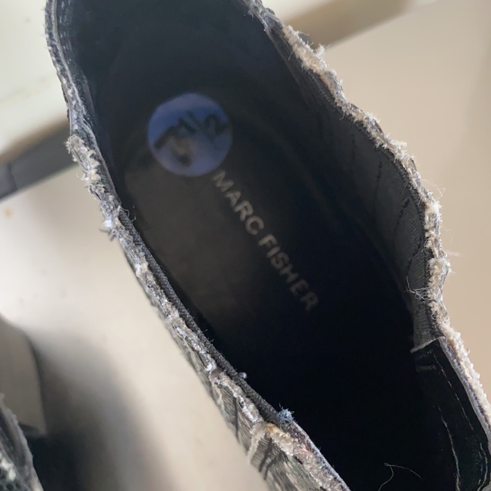 Marc Fisher Snake Skin Python Ankle Bootie - image 3